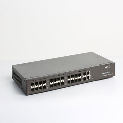 HiOSO Gigabit WEB Management 1U Rack 24 Port Fiber Optic Switch