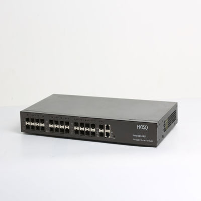 HiOSO Gigabit WEB Management 1U Rack 24 Port Fiber Optic Switch