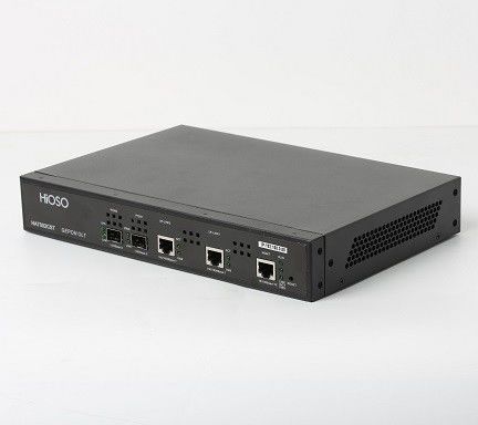 HiOSO Pizza Box Metal Epon Olt 2 Ports Standalone 2 PON OLT Optical Line Terminal