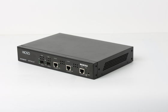 Hioso FTTH Fiber Optic 2 Pon Olt Epon Optical Line Terminal 20KM Distance